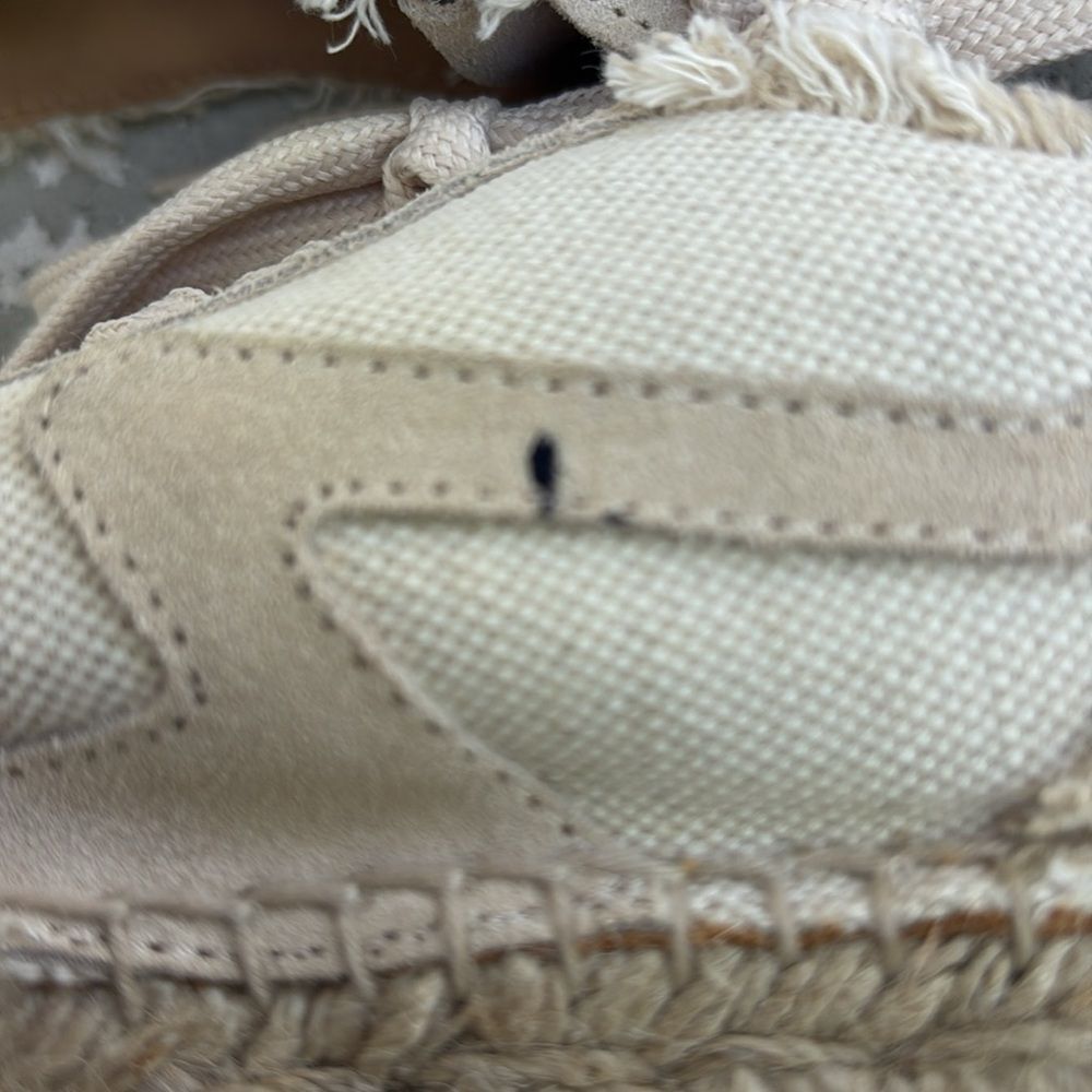 rag & bone Beige Frayed Espadrille Sneakers - Picture 3 of 8